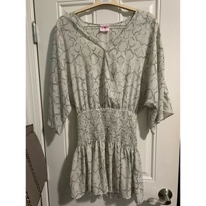Buddy Love Gray Snake Skin Dress